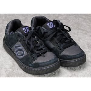 Five Ten Freerider Black Suede Purple Mountain Bike Flat Pedal Shoes Womens 8